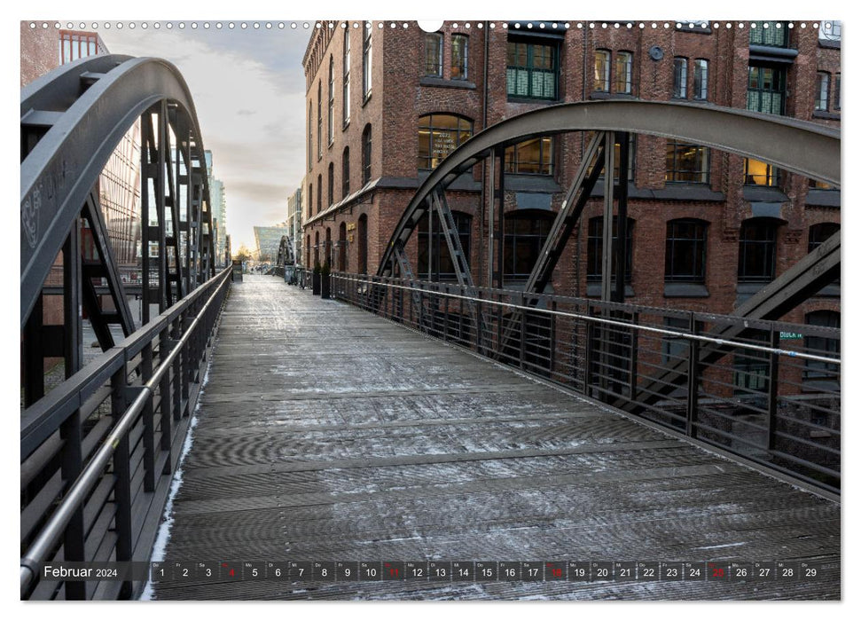 Hamburg - The cosmopolitan city on the waterfront (CALVENDO wall calendar 2024) 