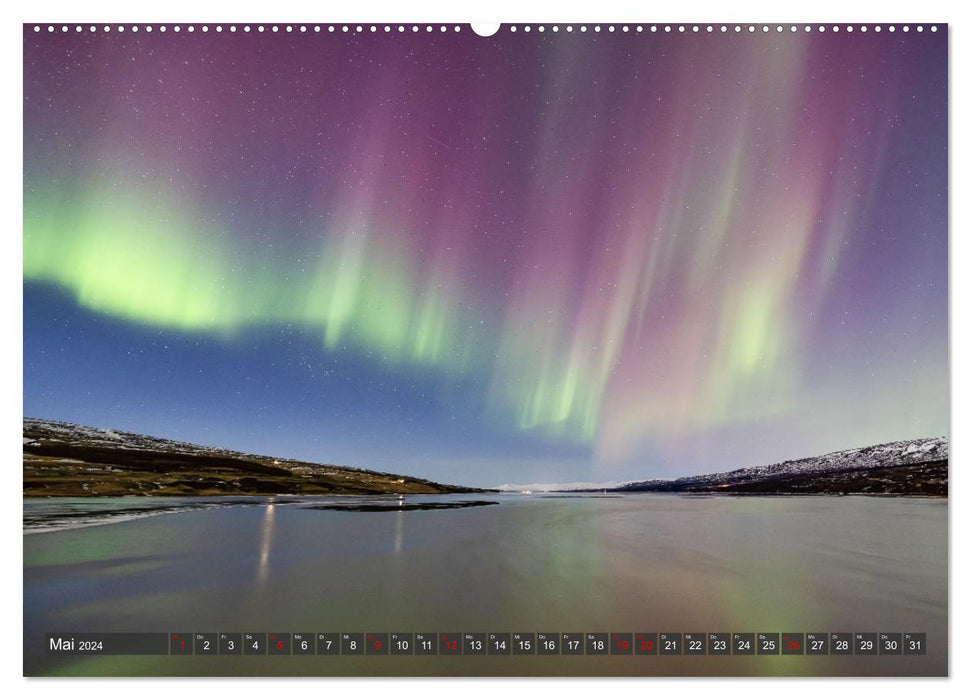 Magie der Nordlichter Islands (CALVENDO Wandkalender 2024)