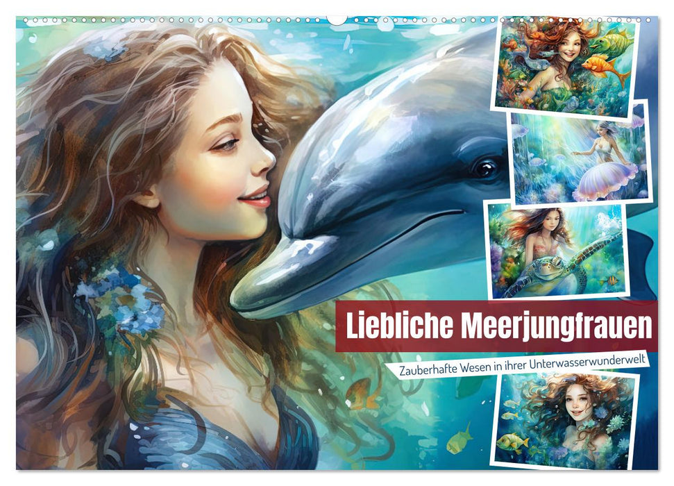 Lovely mermaids (CALVENDO wall calendar 2024) 
