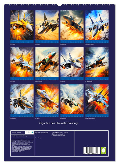Giants of the sky. Paintings (CALVENDO Premium Wall Calendar 2024) 