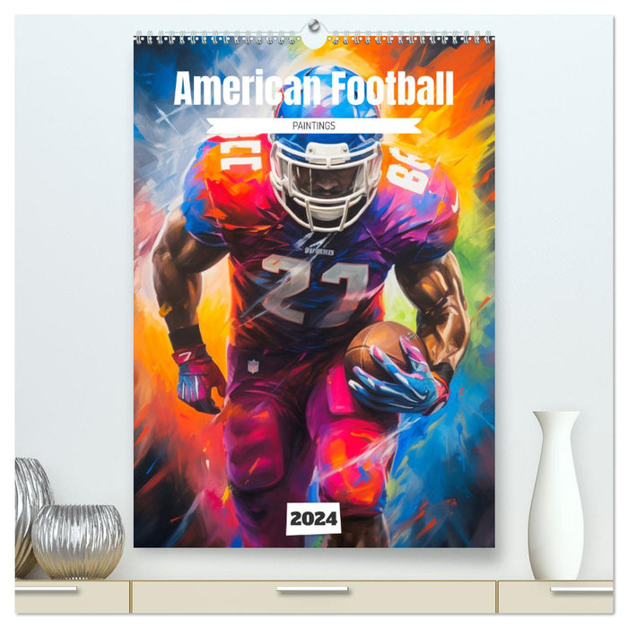 American Football. Paintings (CALVENDO Premium Wandkalender 2024)