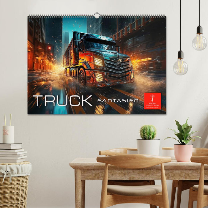 Truck Fantasien (CALVENDO Wandkalender 2024)