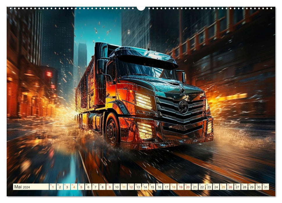 Truck Fantasies (CALVENDO Premium Wall Calendar 2024) 