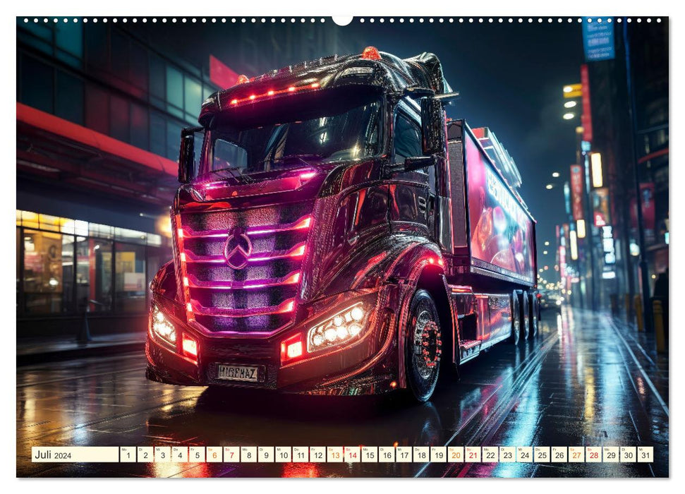 Truck Fantasien (CALVENDO Premium Wandkalender 2024)