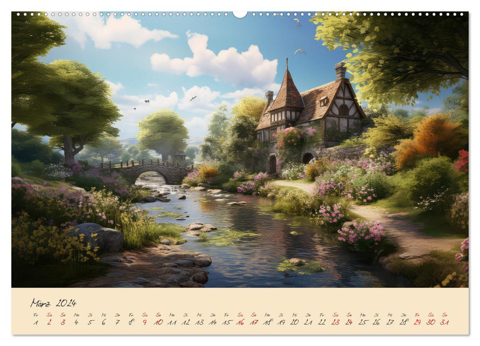 Seasons in the Middle Ages (CALVENDO wall calendar 2024) 