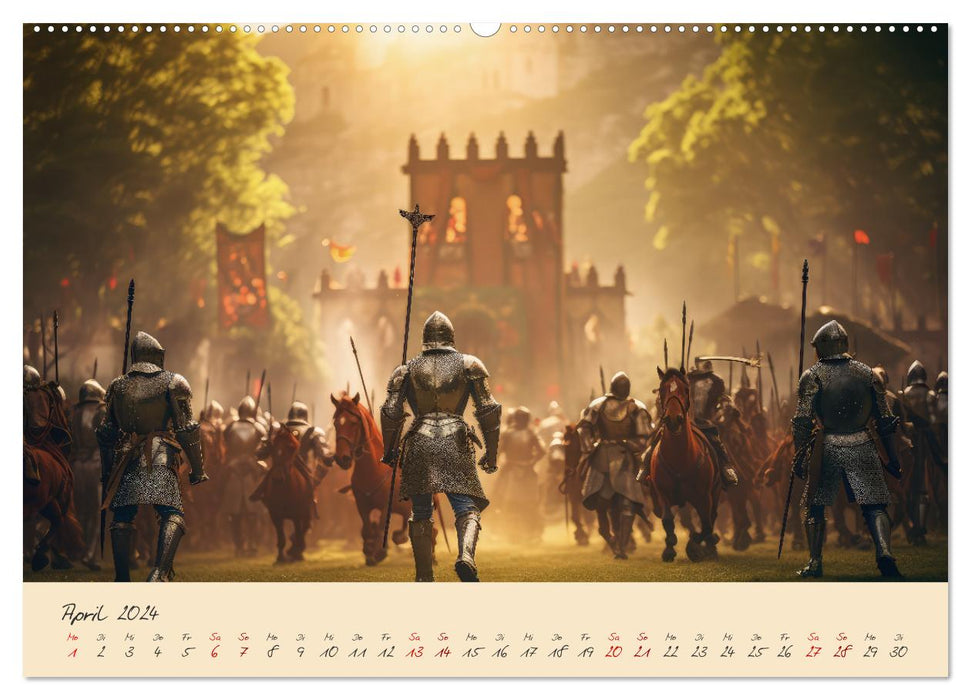 Jahreszeiten im Mittelalter (CALVENDO Wandkalender 2024)