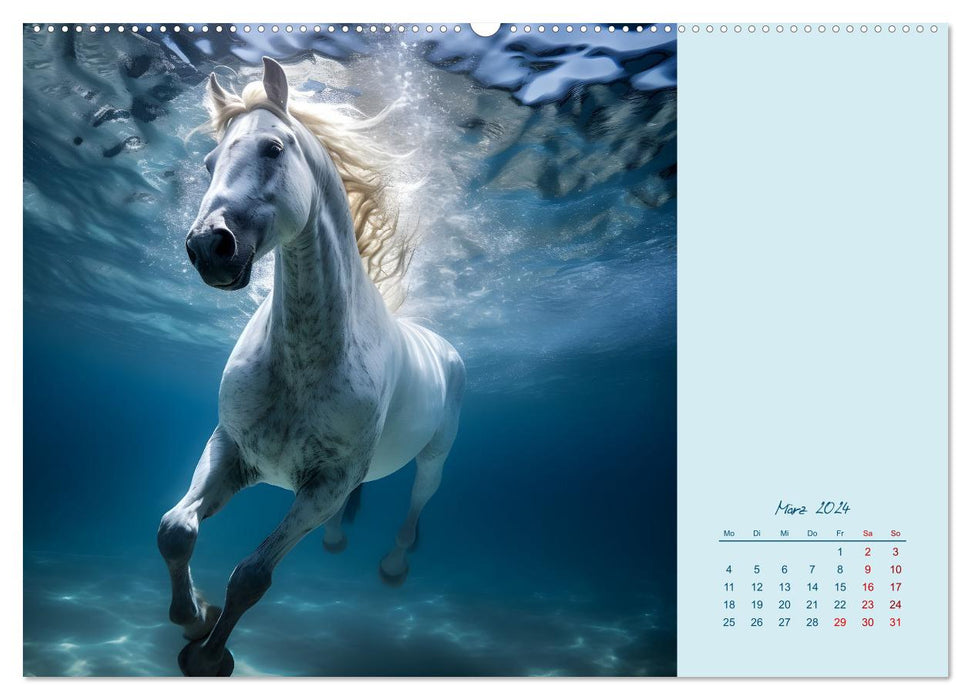 Animal-friendly water features (CALVENDO Premium Wall Calendar 2024) 