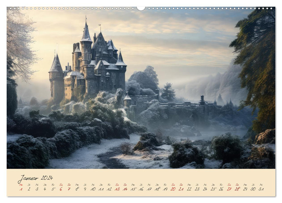 Seasons in the Middle Ages (CALVENDO Premium Wall Calendar 2024) 