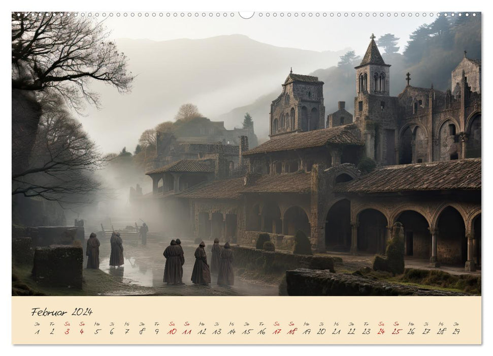 Jahreszeiten im Mittelalter (CALVENDO Premium Wandkalender 2024)