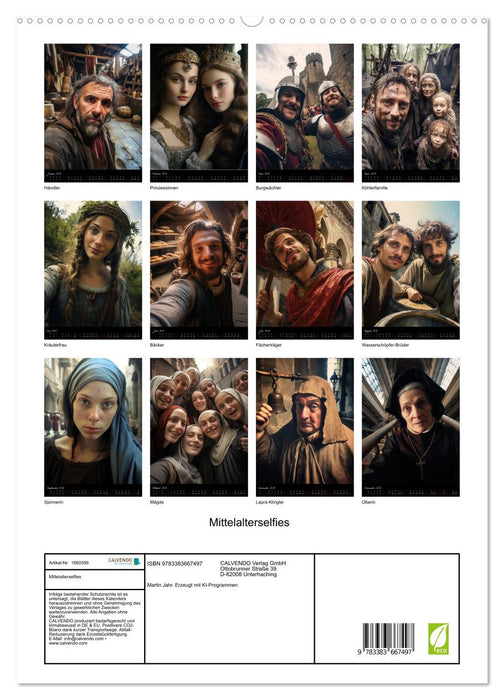 Medieval selfies (CALVENDO Premium Wall Calendar 2024) 