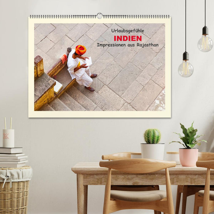 Holiday feelings - INDIA impressions from Rajasthan (CALVENDO wall calendar 2024) 