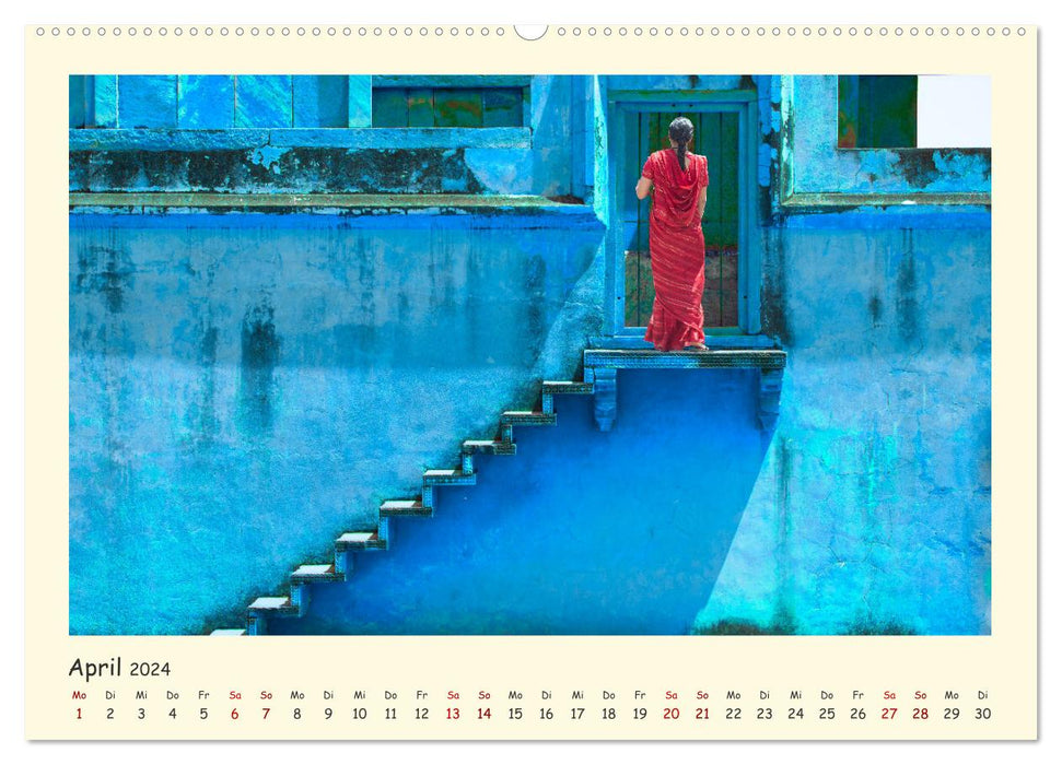 Holiday feelings - INDIA impressions from Rajasthan (CALVENDO wall calendar 2024) 