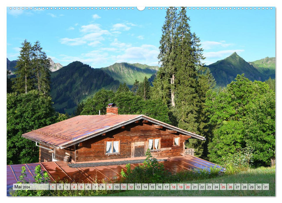 Kleines Walsertal - The Kleinwalsertal in Vorarlberg (CALVENDO wall calendar 2024) 
