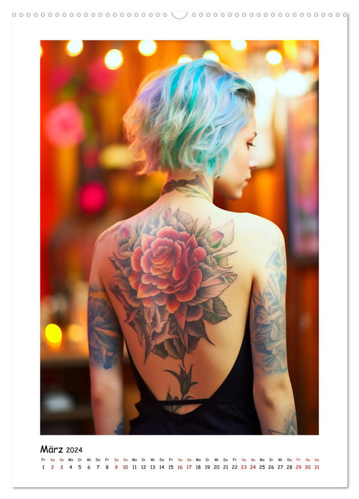 Tattoo to me too (CALVENDO Premium Wall Calendar 2024) 