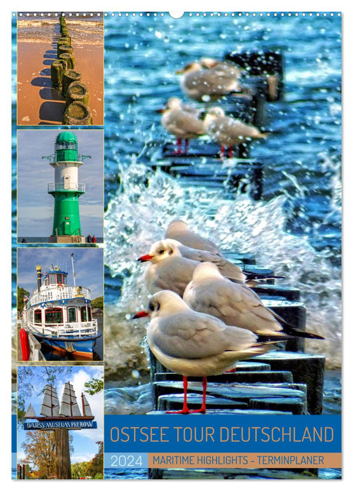 Baltic Sea Tour Germany - maritime highlights (CALVENDO wall calendar 2024) 