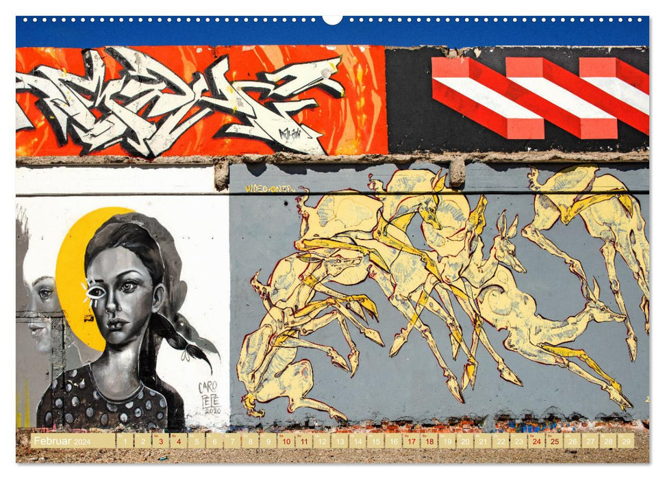 Street art à Munich (Calendrier mural CALVENDO Premium 2024) 
