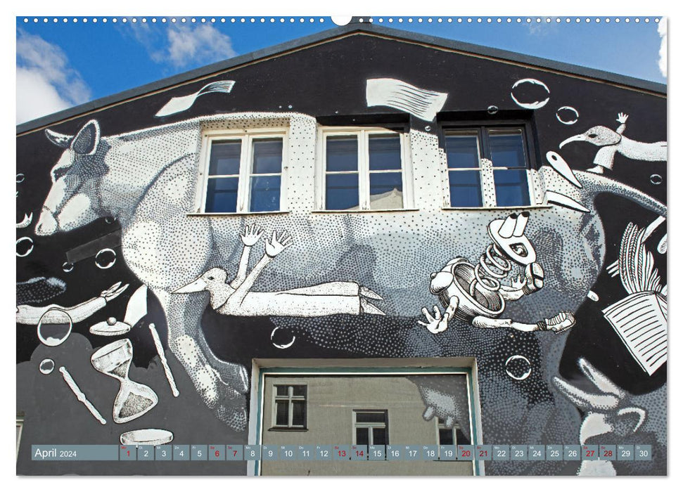 Street art in Munich (CALVENDO Premium Wall Calendar 2024) 