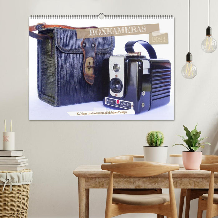 Box cameras - iconic and sometimes clunky design (CALVENDO wall calendar 2024) 