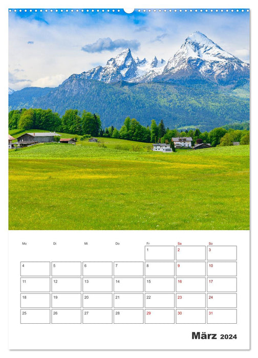 Urlaub in Oberbayern - zwischen Watzmann und Chiemsee (CALVENDO Wandkalender 2024)