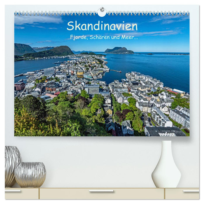 Scandinavie - fjords, archipel et mer... (Calendrier mural CALVENDO Premium 2024) 