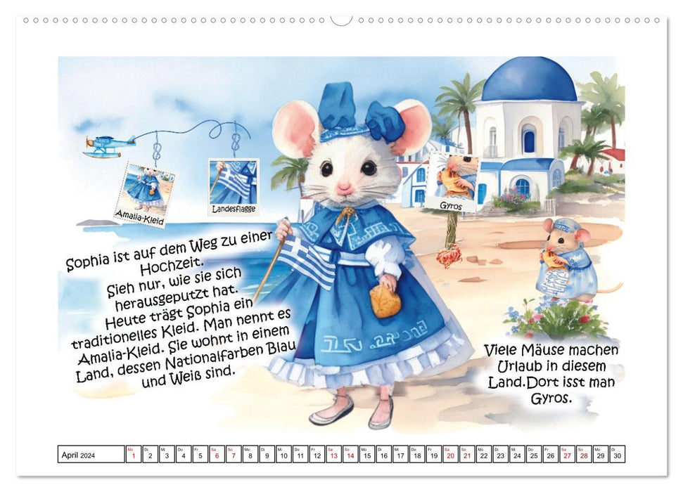 Mausgewitzt - Wo lebt die Maus? (CALVENDO Premium Wandkalender 2024)