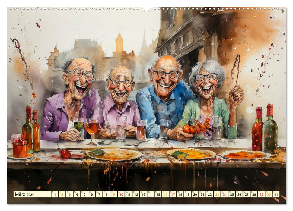 Lustiges Rentner Leben (CALVENDO Wandkalender 2024)