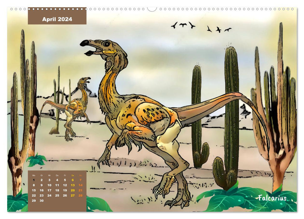 Die Welt der Dinos (CALVENDO Wandkalender 2024)