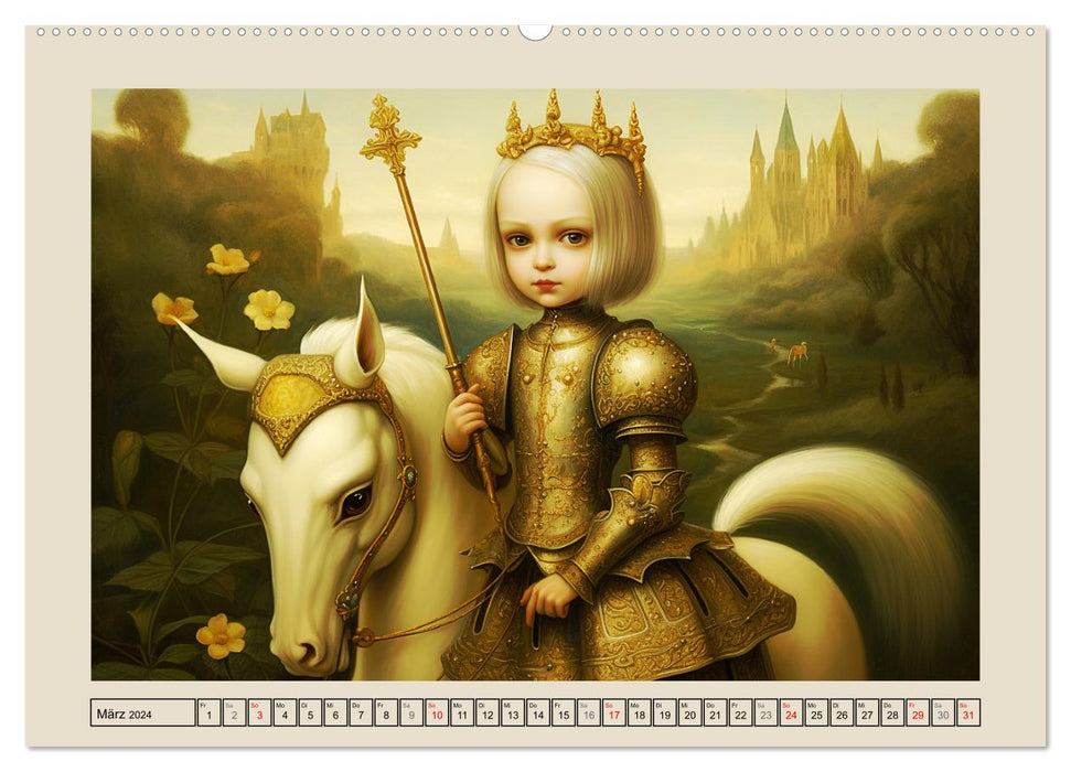 Wunder des Mittelalters. Surrealistische Illustration der keltischen Anderswelt (CALVENDO Premium Wandkalender 2024)