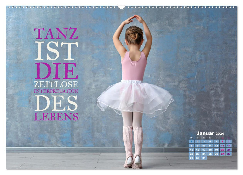 Ballett mit einem Hauch Poesie (CALVENDO Premium Wandkalender 2024)