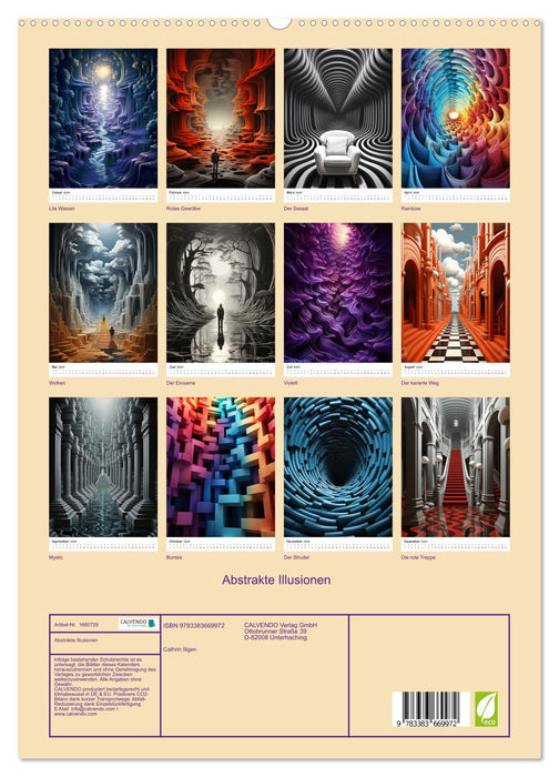 Abstrakte Illusionen (CALVENDO Premium Wandkalender 2024)