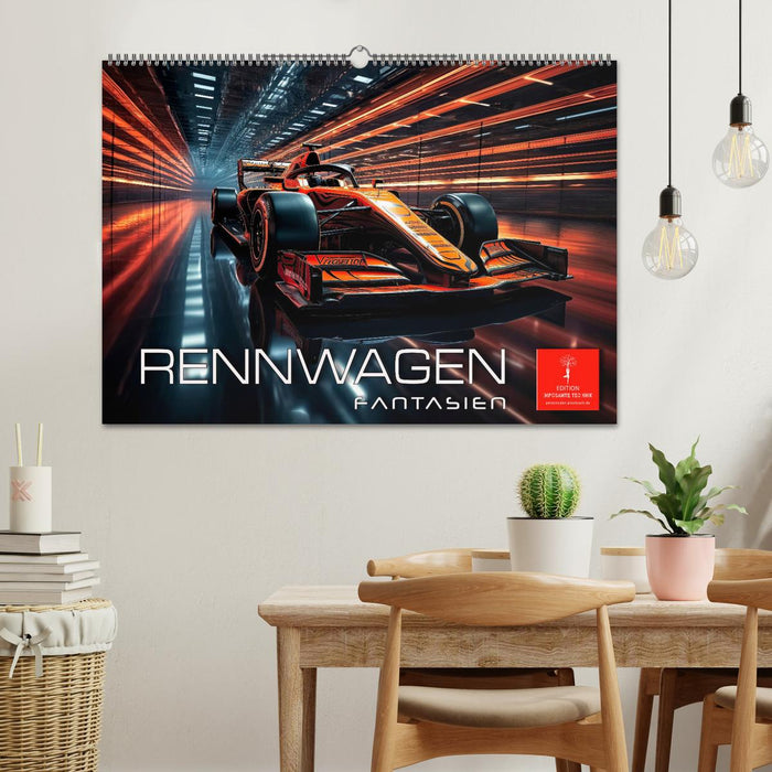 Rennwagen Fantasien (CALVENDO Wandkalender 2024)
