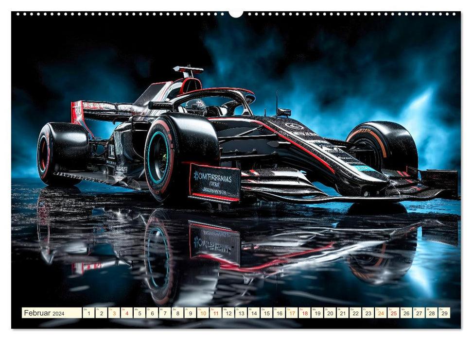 Racing car fantasies (CALVENDO wall calendar 2024) 