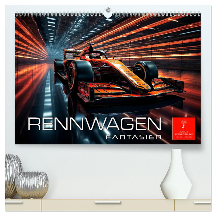 Racing car fantasies (CALVENDO Premium Wall Calendar 2024) 