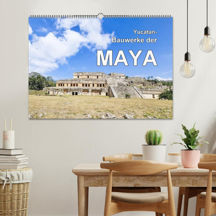 Yucatan-Bauwerke der MAYA (CALVENDO Wandkalender 2024)