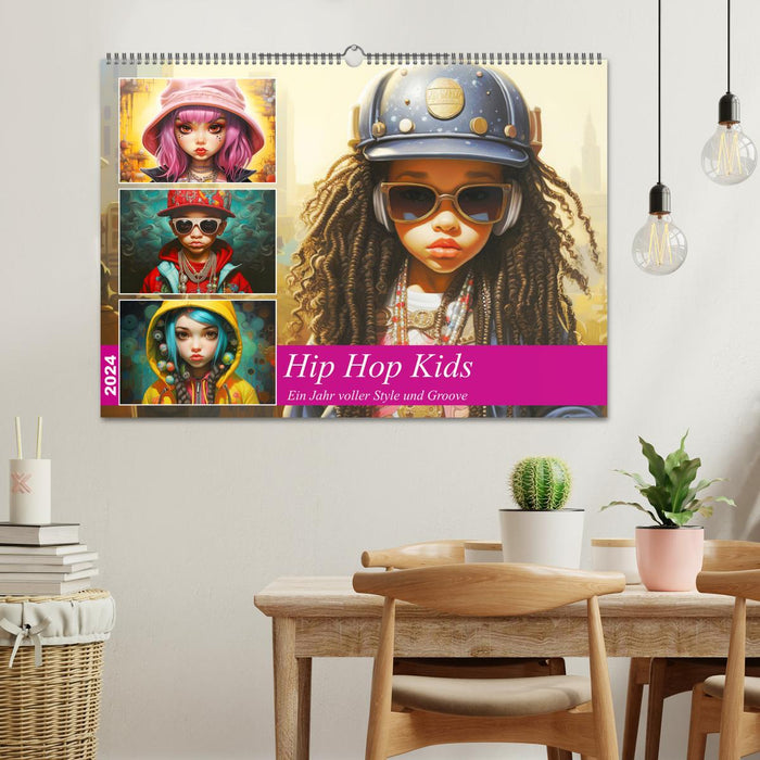Hip Hop Kids. Ein Jahr voller Style und Groove (CALVENDO Wandkalender 2024)