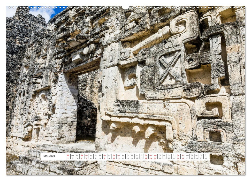 Yucatan-Bauwerke der MAYA (CALVENDO Premium Wandkalender 2024)