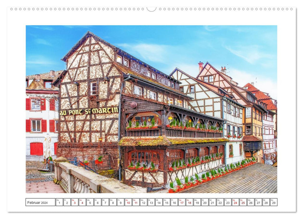 Straßburg - Elsässische Metropole (CALVENDO Wandkalender 2024)