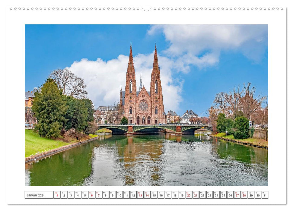 Straßburg - Elsässische Metropole (CALVENDO Premium Wandkalender 2024)