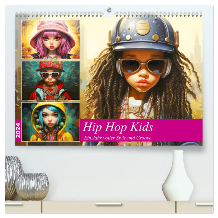 Des enfants hip-hop. Une année pleine de style et de groove (Calendrier mural CALVENDO Premium 2024) 