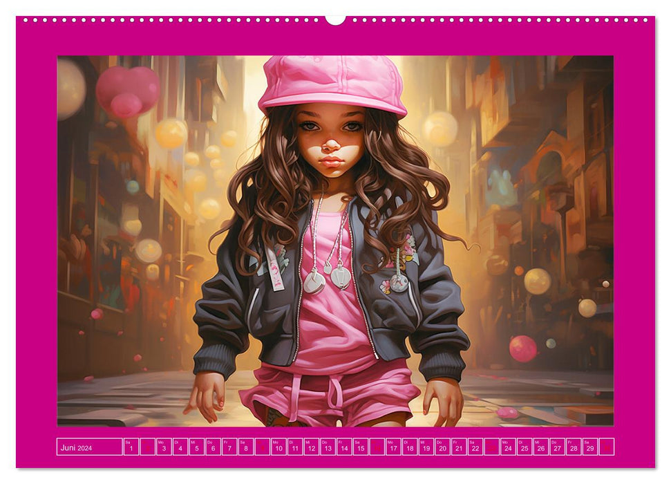 Hip Hop Kids. Ein Jahr voller Style und Groove (CALVENDO Premium Wandkalender 2024)