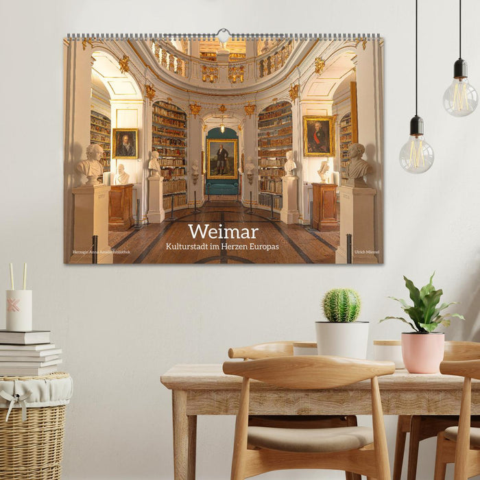 Weimar - ville culturelle au cœur de l'Europe (calendrier mural CALVENDO 2024) 