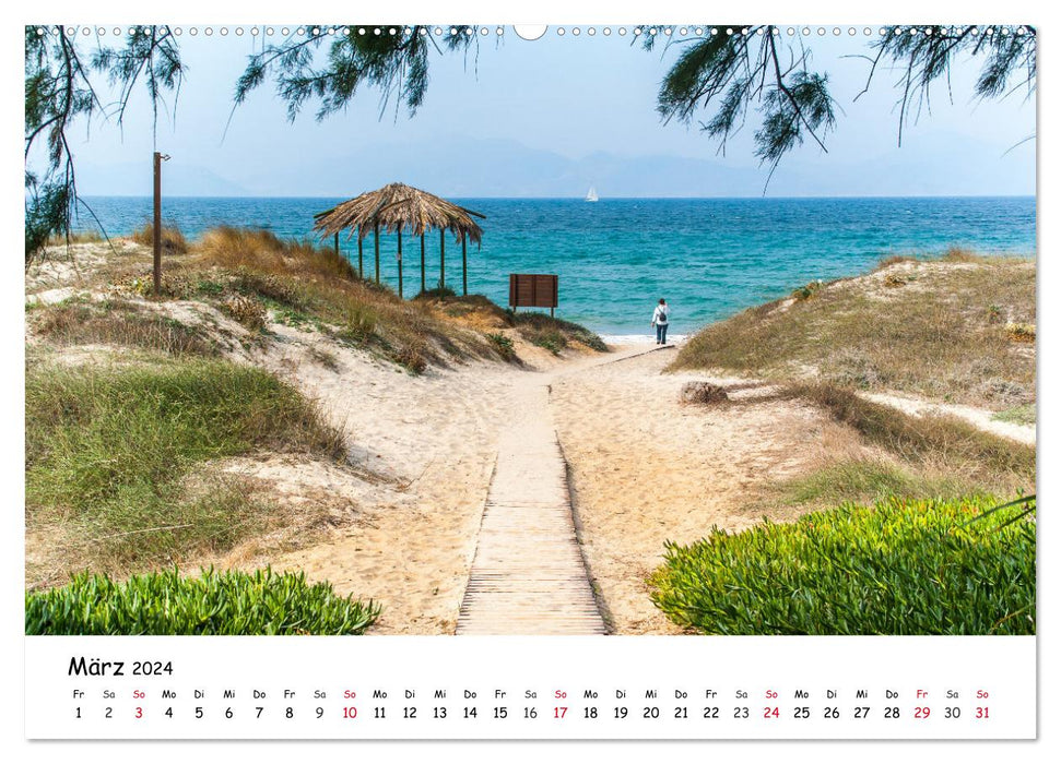 Plages de l'île de Kos (Calendrier mural CALVENDO Premium 2024) 