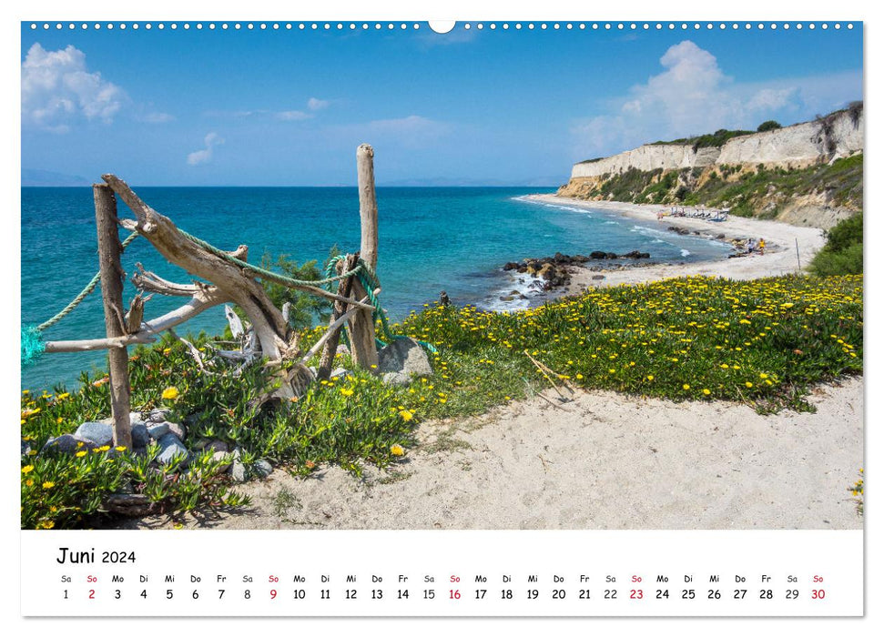 Plages de l'île de Kos (Calendrier mural CALVENDO Premium 2024) 