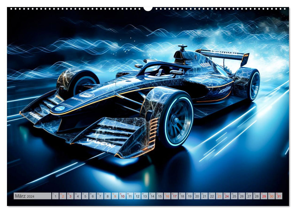 Fantasmes de Formule E (calendrier mural CALVENDO 2024) 