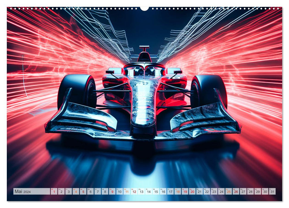 Fantasmes de Formule E (calendrier mural CALVENDO 2024) 