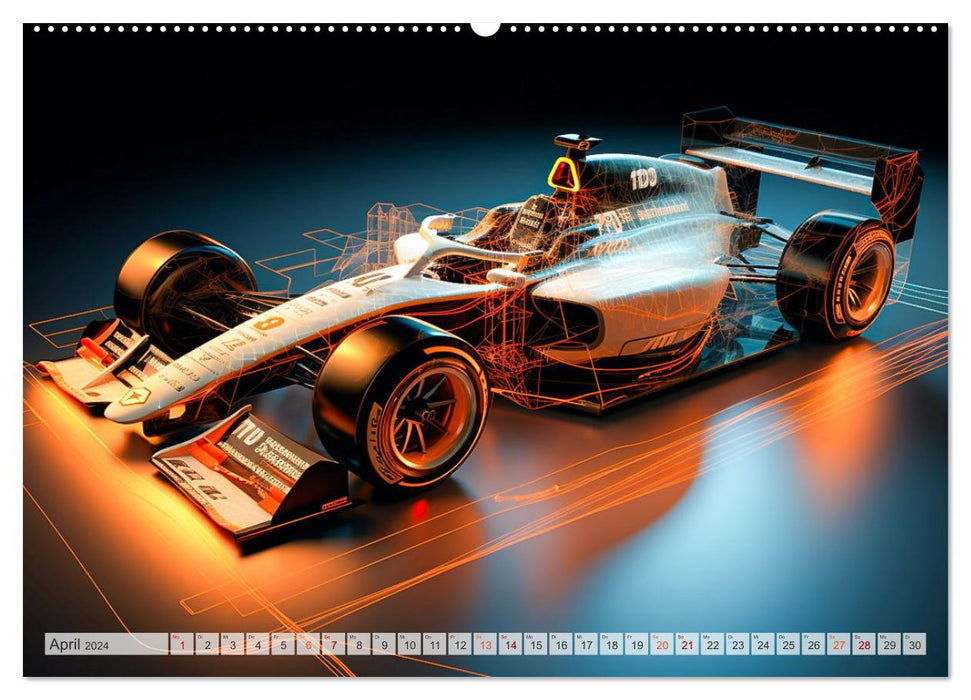 Fantasmes de Formule E (Calendrier mural CALVENDO Premium 2024) 
