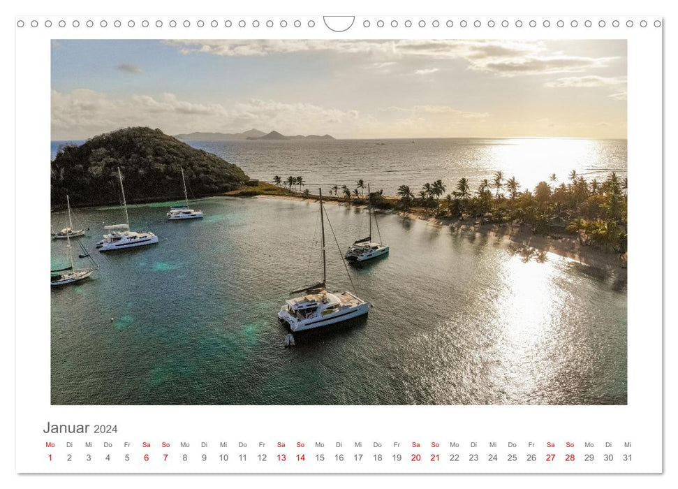 Inseln über dem Winde - unterwegs mit Julia Hahn (CALVENDO Wandkalender 2024)