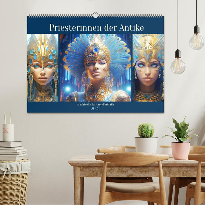 Priesterinnen der Antike. Prachtvolle Fantasy-Portraits (CALVENDO Wandkalender 2024)
