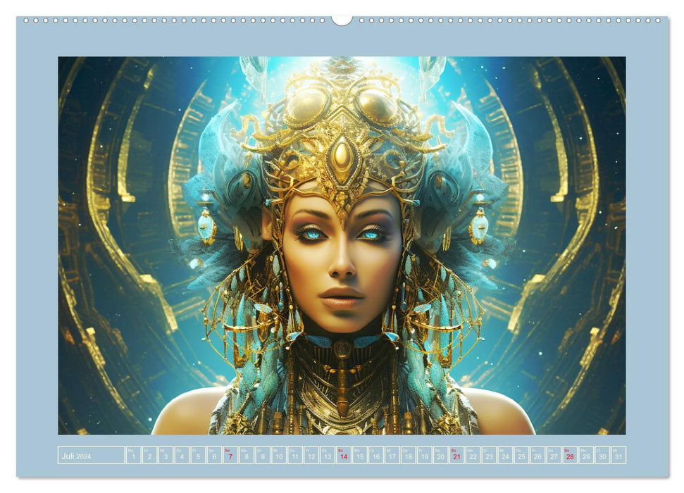 Priesterinnen der Antike. Prachtvolle Fantasy-Portraits (CALVENDO Premium Wandkalender 2024)