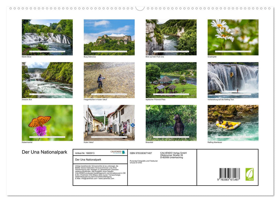 Der Una Nationalpark (CALVENDO Premium Wandkalender 2024)
